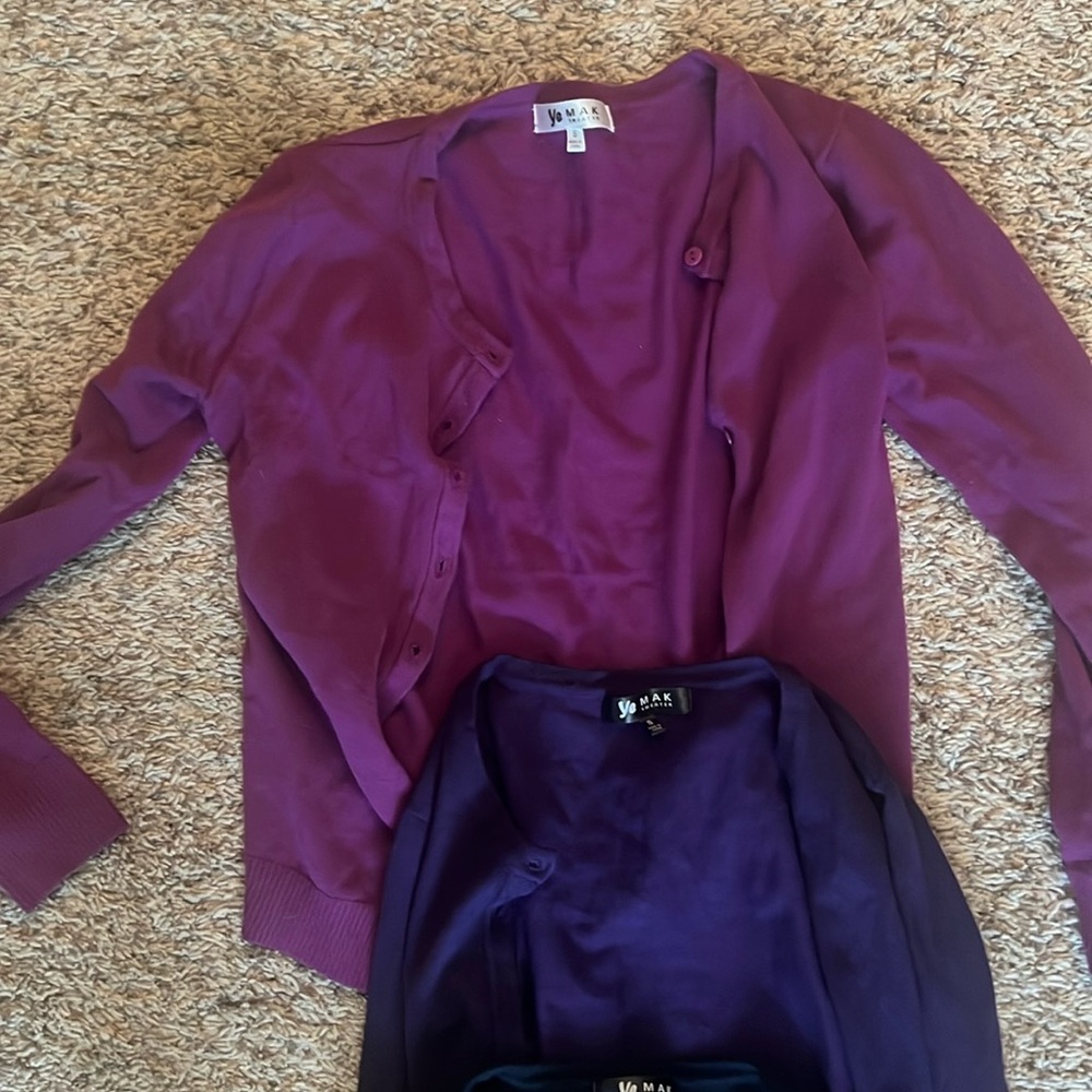 Lot of 3 MAK cardigans